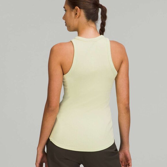 Lululemon Womens Green ribbed Tank Top Sz 8 Workout Athletic - Picture 11 of 11